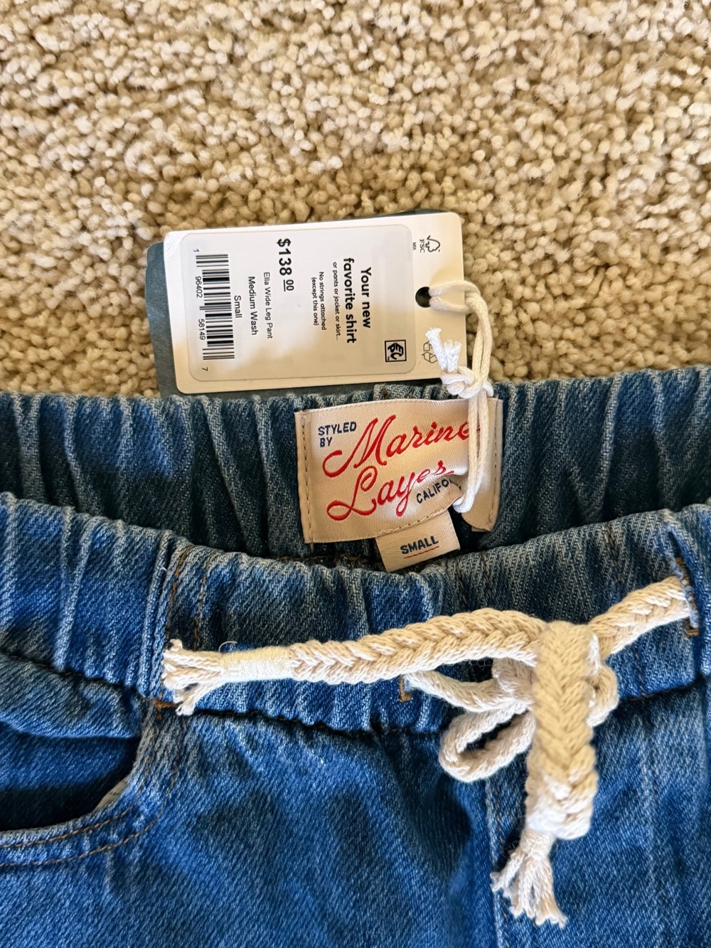 NWT Marine Layer Ella Wide Leg Pants - Picture 3 of 6